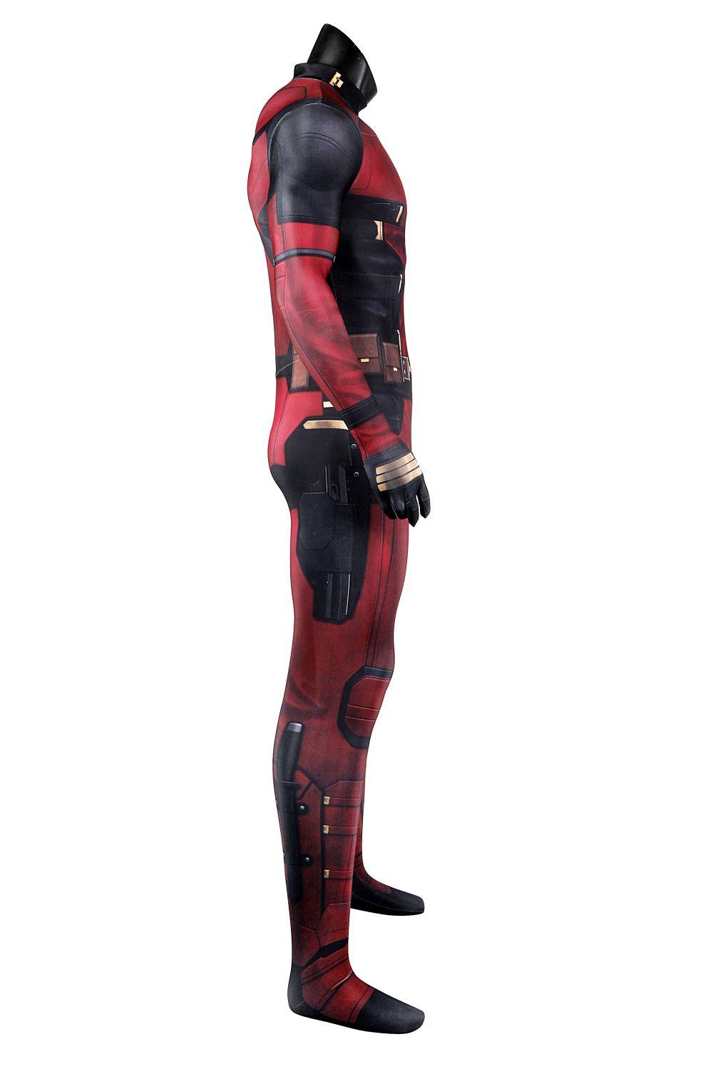 Deadpool 3 Wade Wilson Jumpsuit Halloween Cosplay Costume Bodysuit Mask