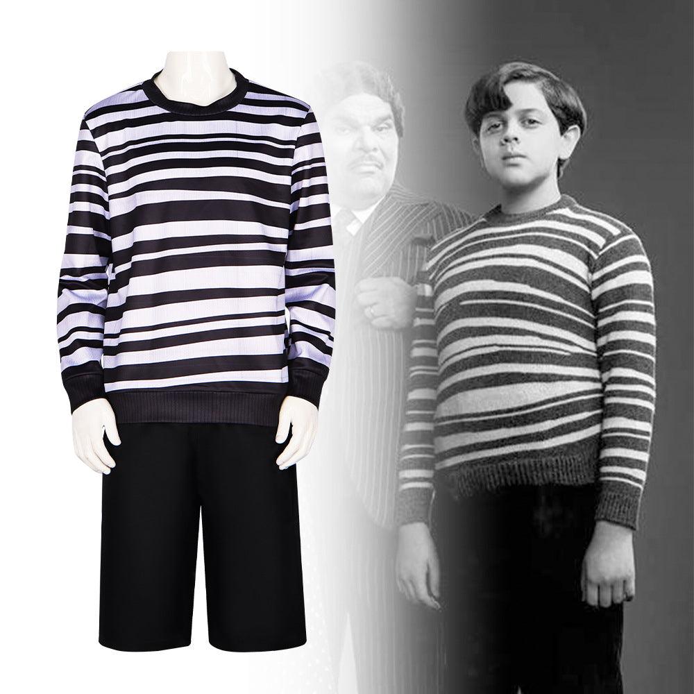 Pugsley Addams Outfit The Addams Family Cosplay Costume