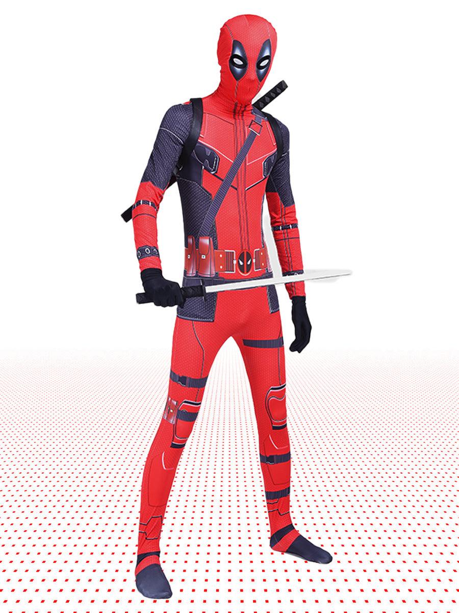 Deadpool Jumpsuit Cosplay Costume Halloween Party Suit