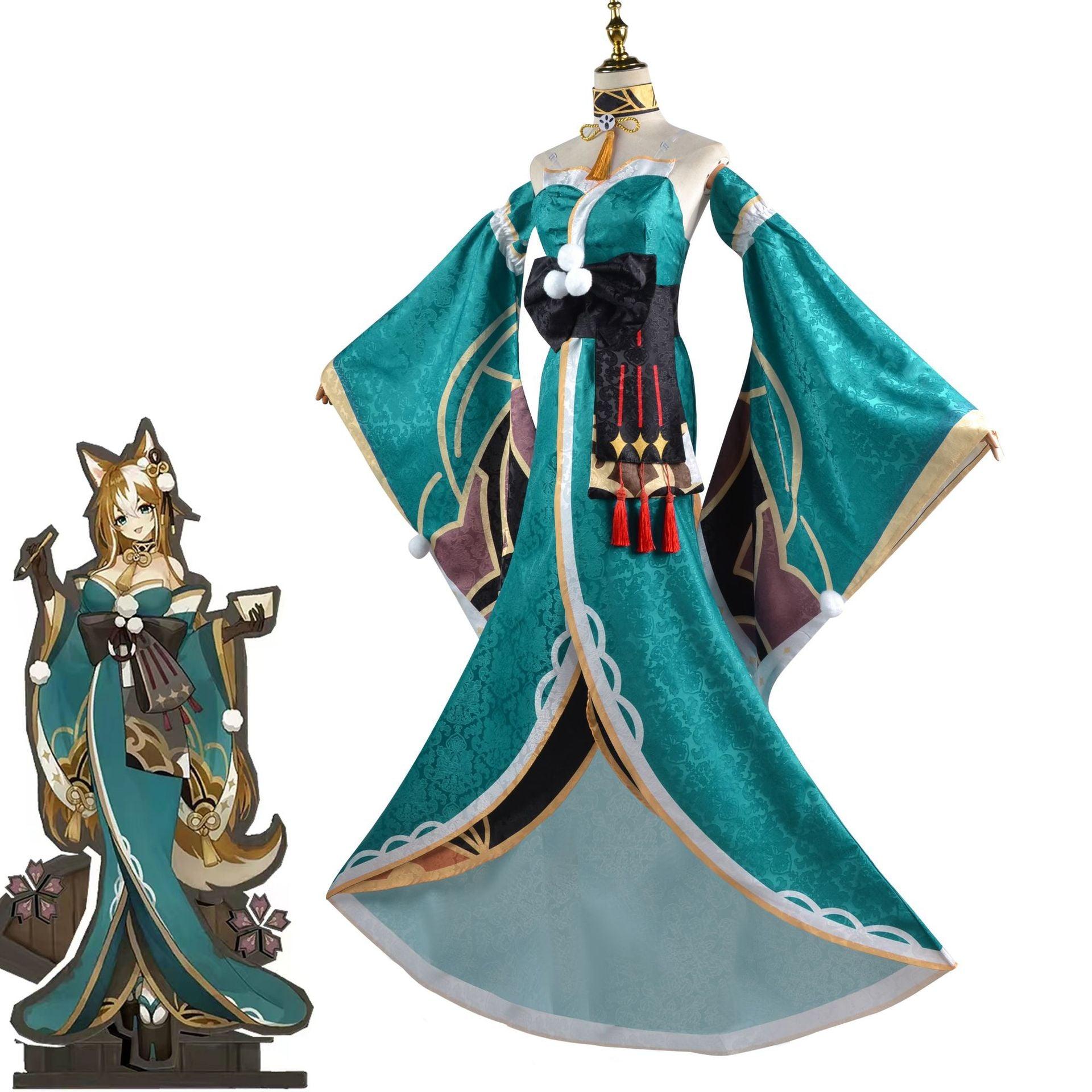 Genshin Impact Ms Hina/Gorou Halloween Carnival Suit Cosplay Costume