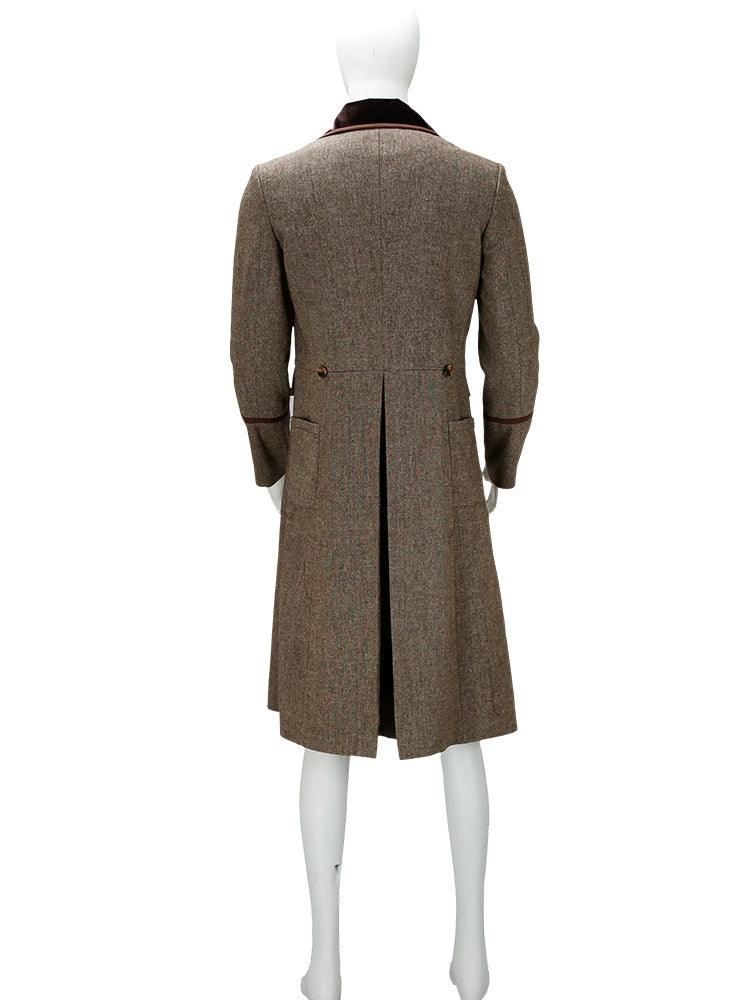 Doctor Who Fourth Brown Jacket Trench Coat Cosplay Costume