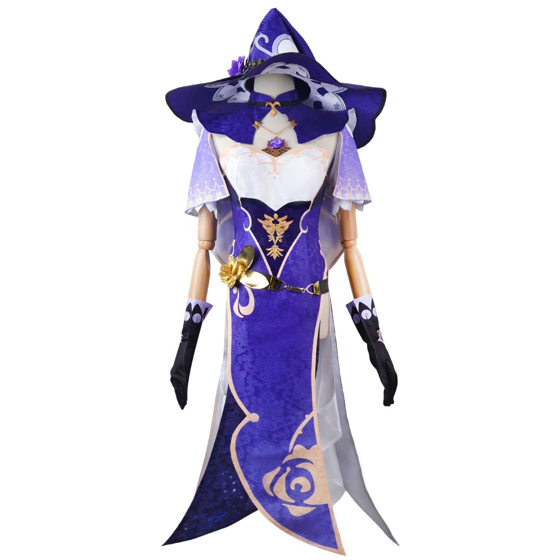 Genshin Impact Lisa Minci Cosplay Costume Lisa Dress