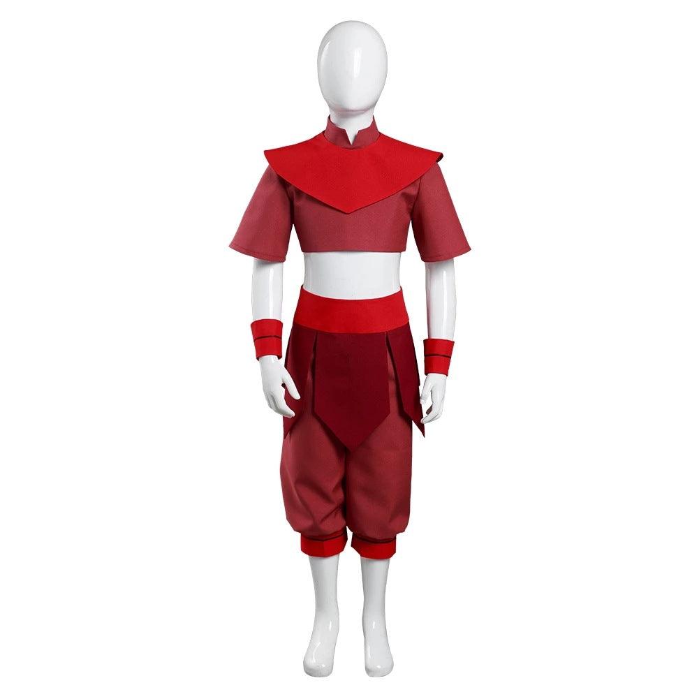 Avatar The Last Airbender Ty Lee Red Outfit Halloween Cosplay Costume