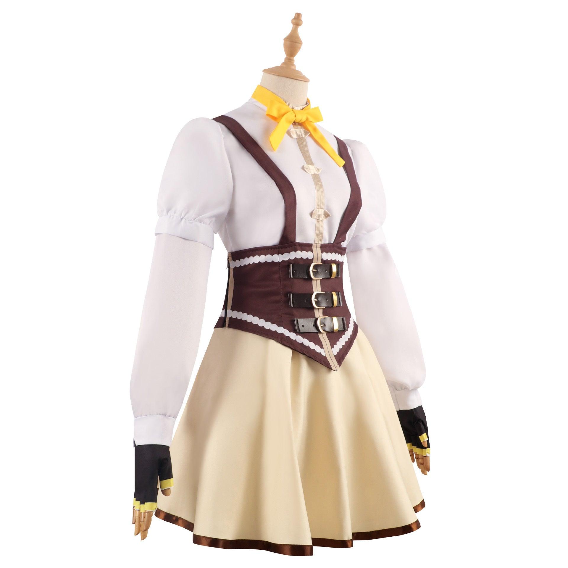 Puella Magi Madoka Magica Tomoe Mami Outfit Cosplay Costume