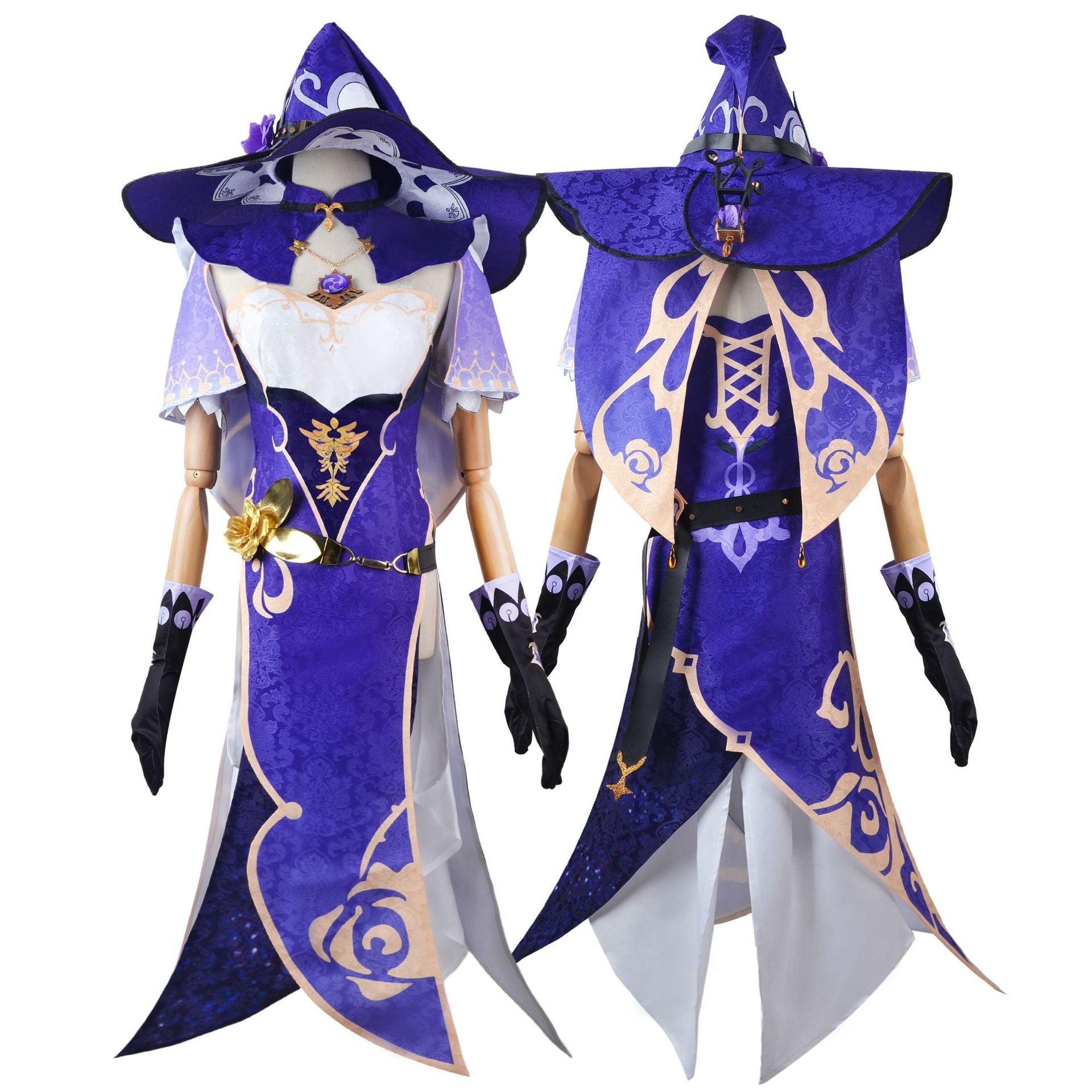 Genshin Impact Lisa Minci Cosplay Costume Lisa Dress