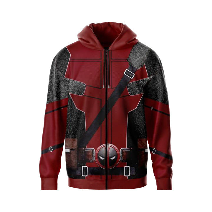 Deadpool Hoodie for Adult Cosplay Costume