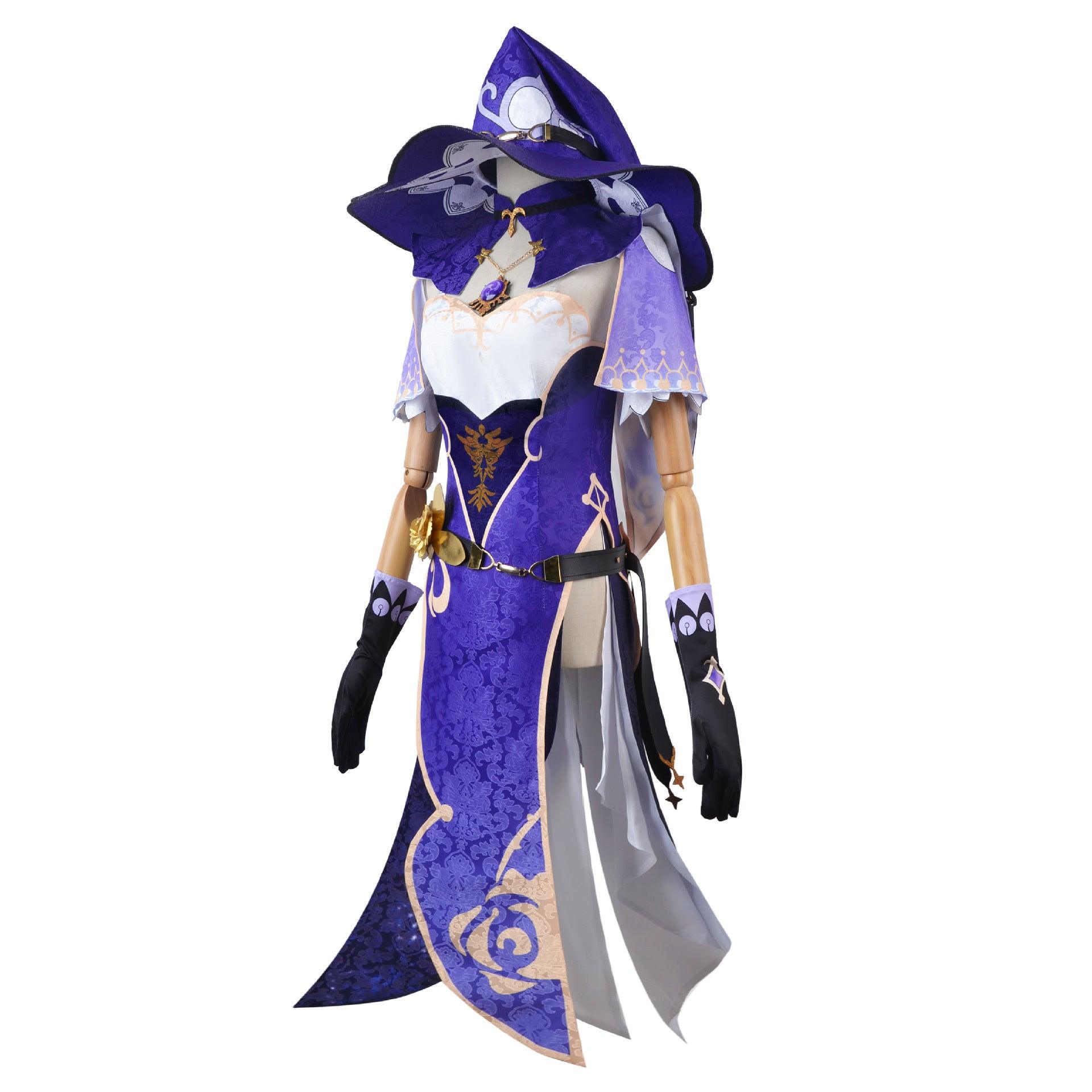 Genshin Impact Lisa Minci Cosplay Costume Lisa Dress