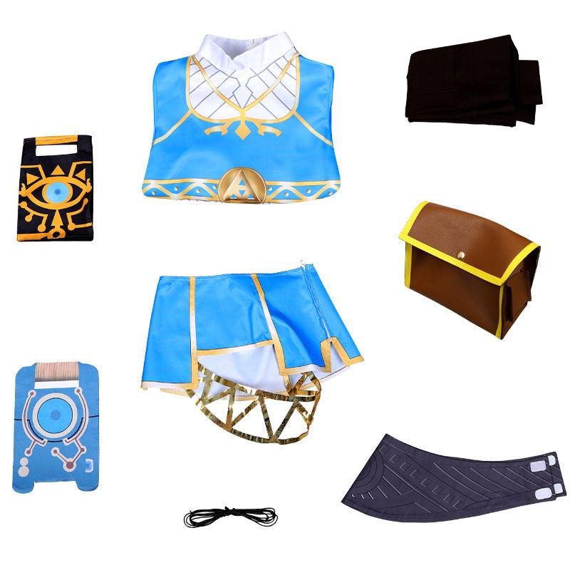 Zelda Princess Breath of The Wild Costume Cosplay Halloween Outfits