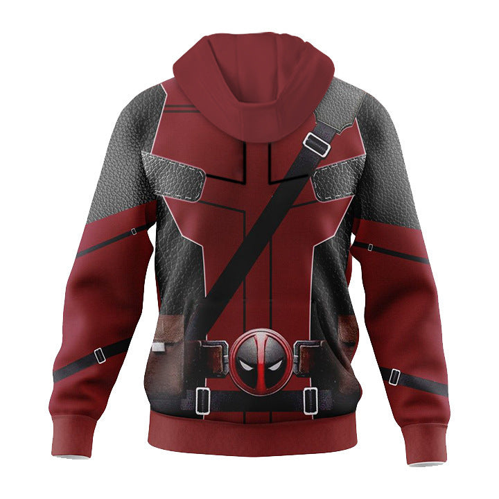 Deadpool Hoodie for Adult Cosplay Costume