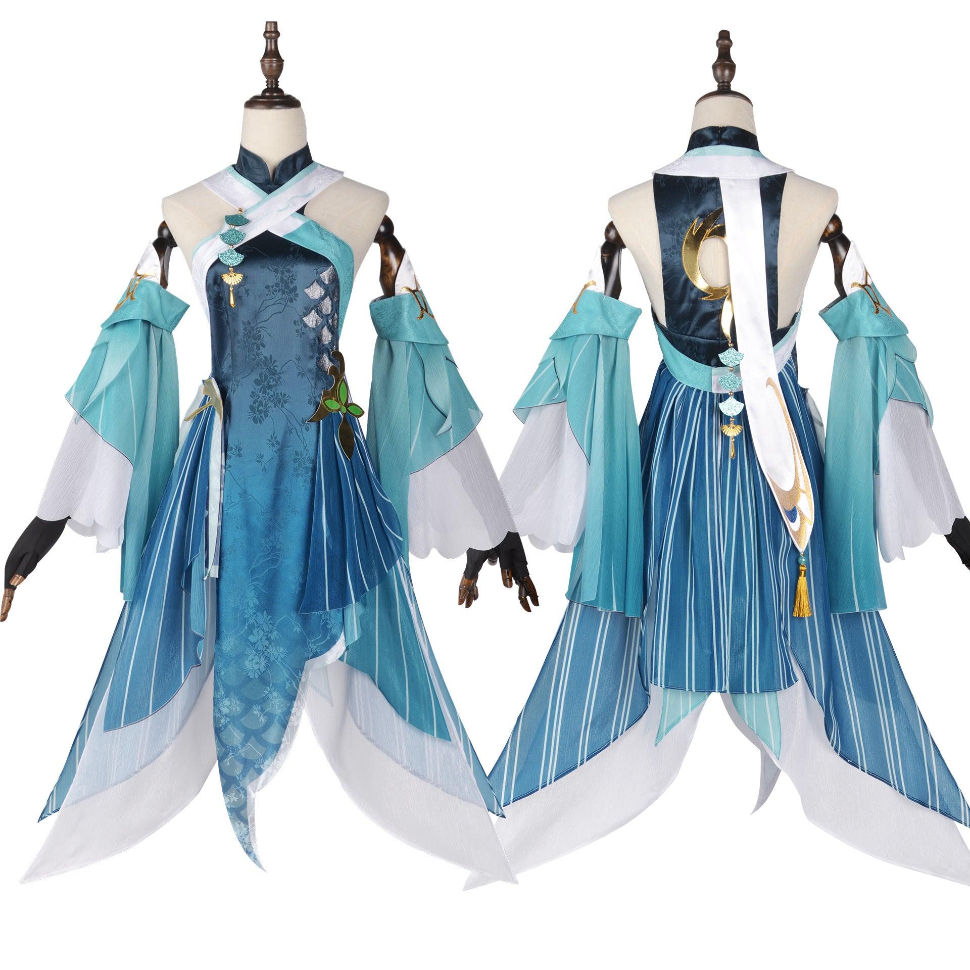 Game Genshin Impact Madame Ping Cosplay Costume Women Dress