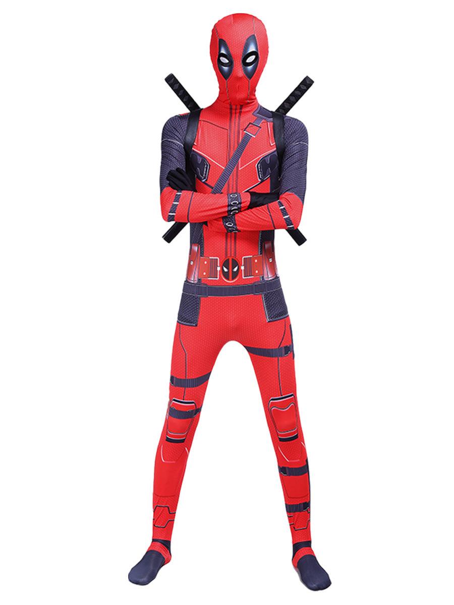 Deadpool Jumpsuit Cosplay Costume Halloween Party Suit