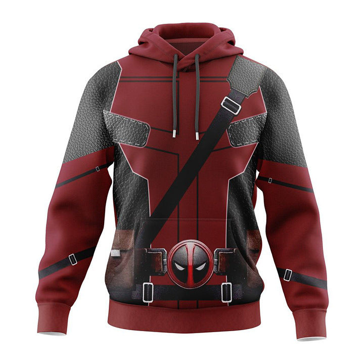 Deadpool Hoodie for Adult Cosplay Costume