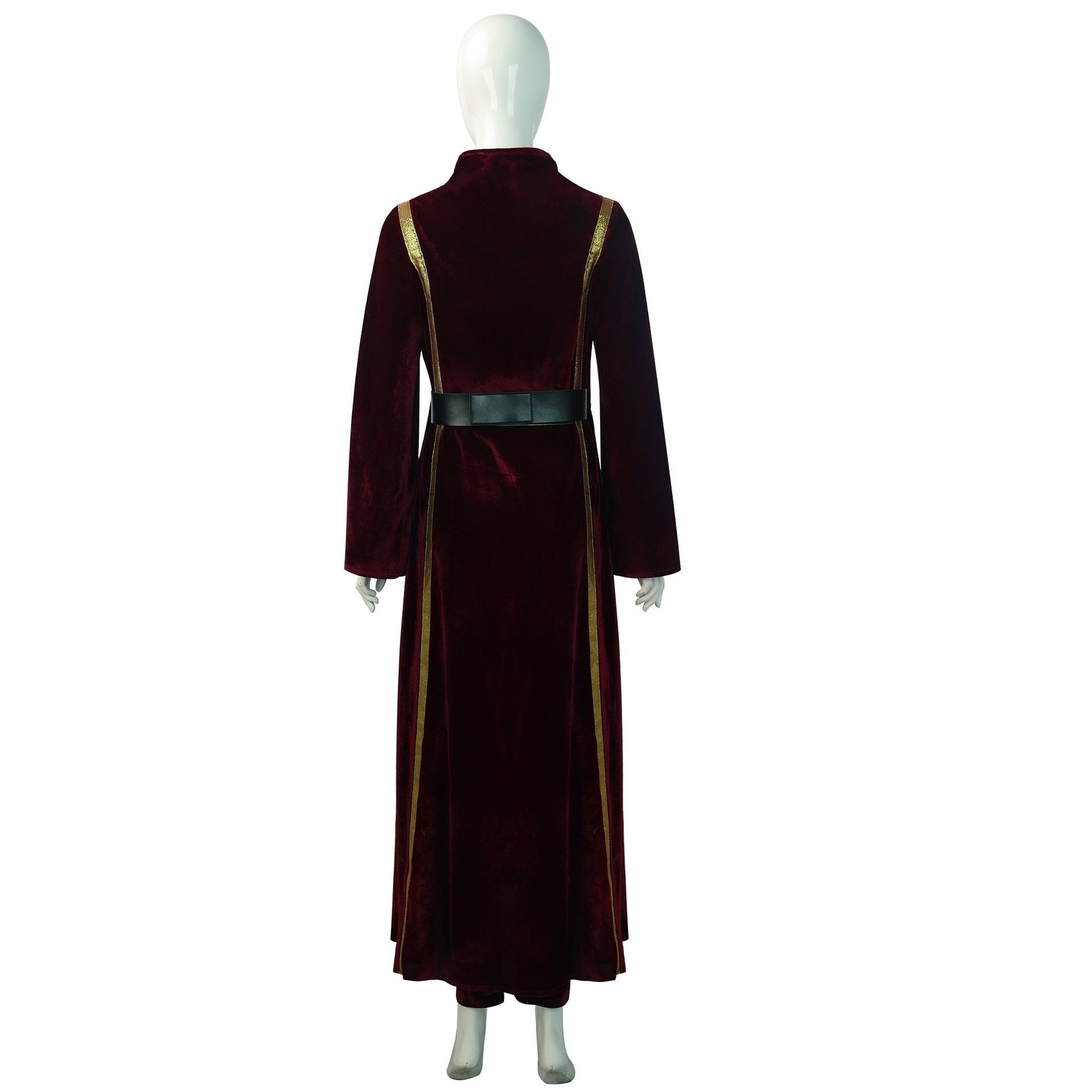 SW Padme Amidala Red Velvet Outfit Cosplay Costume