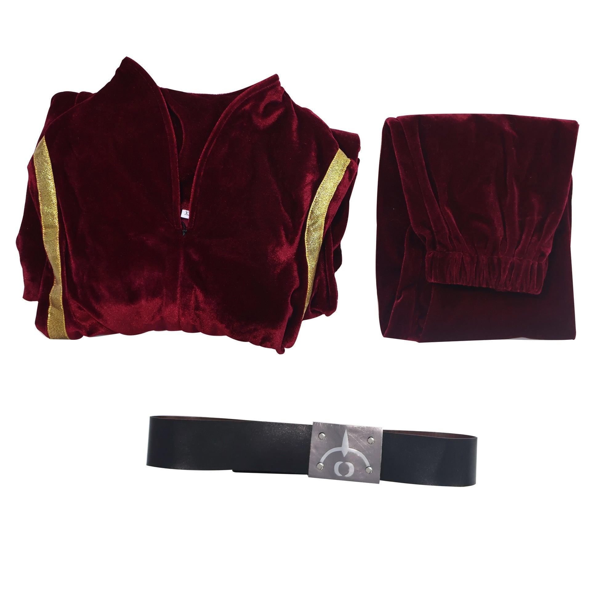 SW Padme Amidala Red Velvet Outfit Cosplay Costume