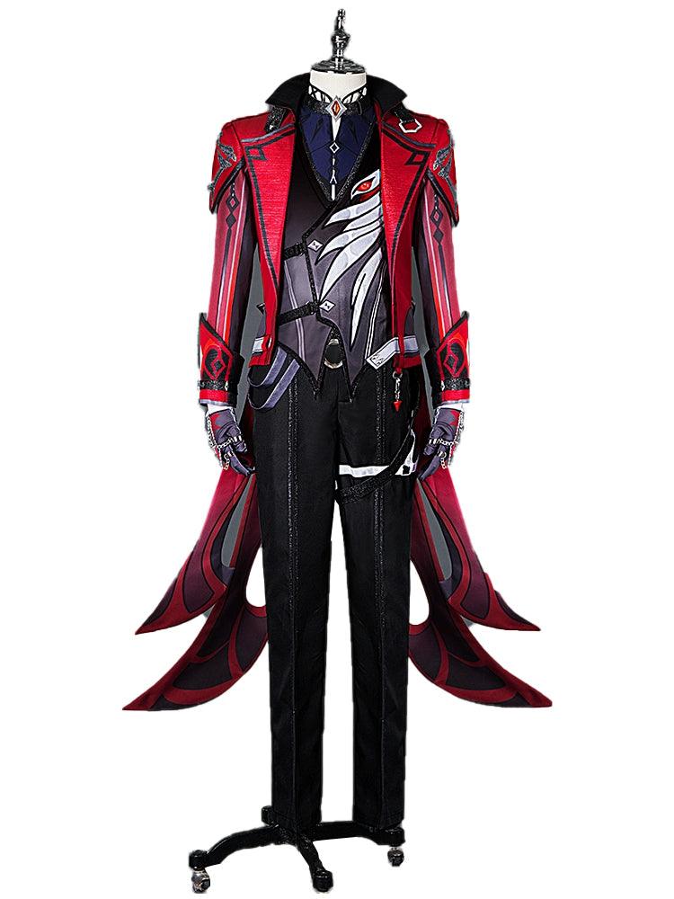 Genshin Impact Diluc Red Dead of Night Costume