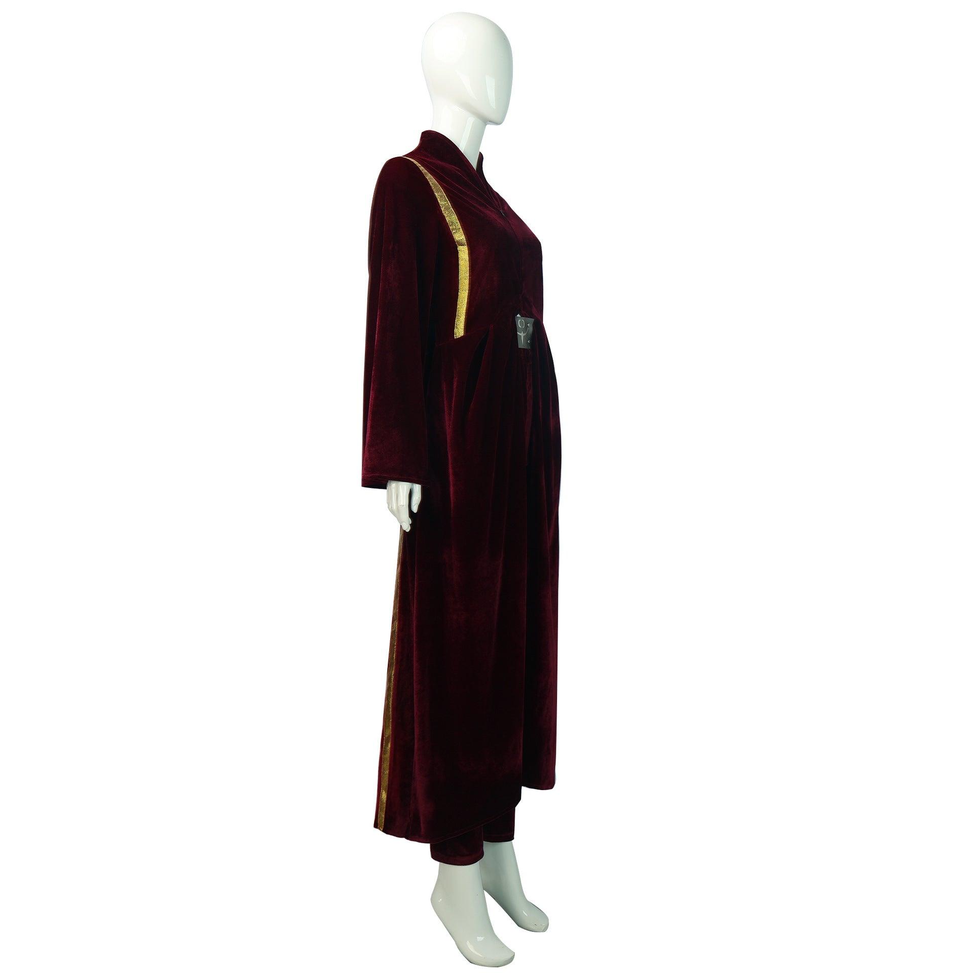 SW Padme Amidala Red Velvet Outfit Cosplay Costume