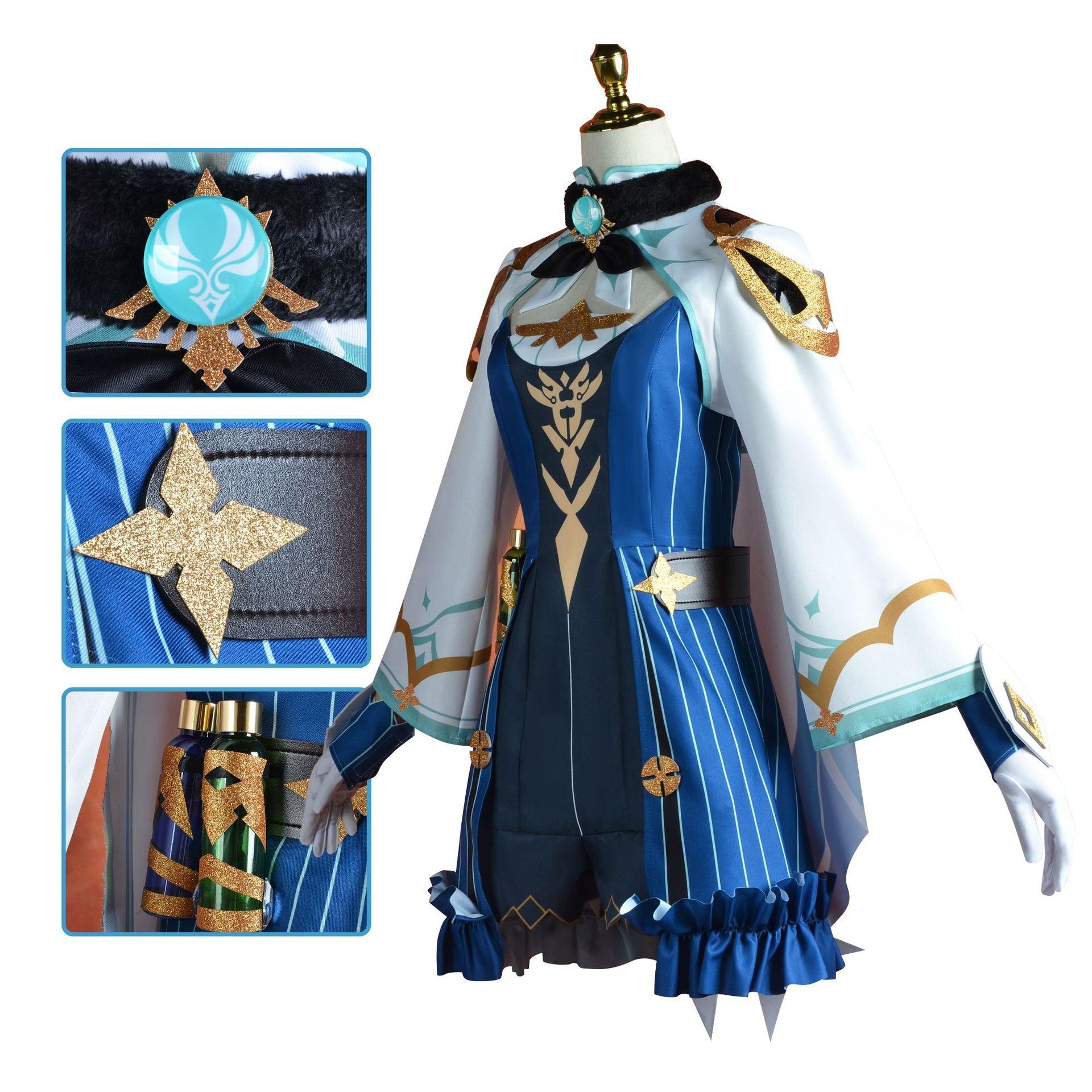 Game Genshin Impact Sucrose Cosplay Costume