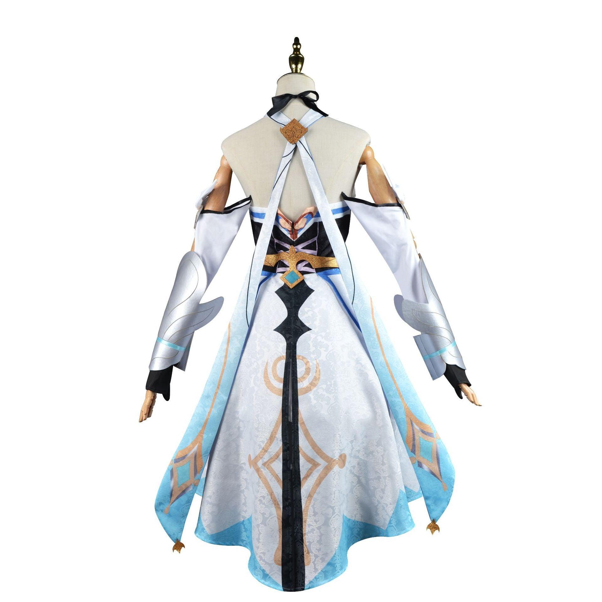 Genshin Impact Lumine Uniform Dress Set Cosplay Costume Outfits