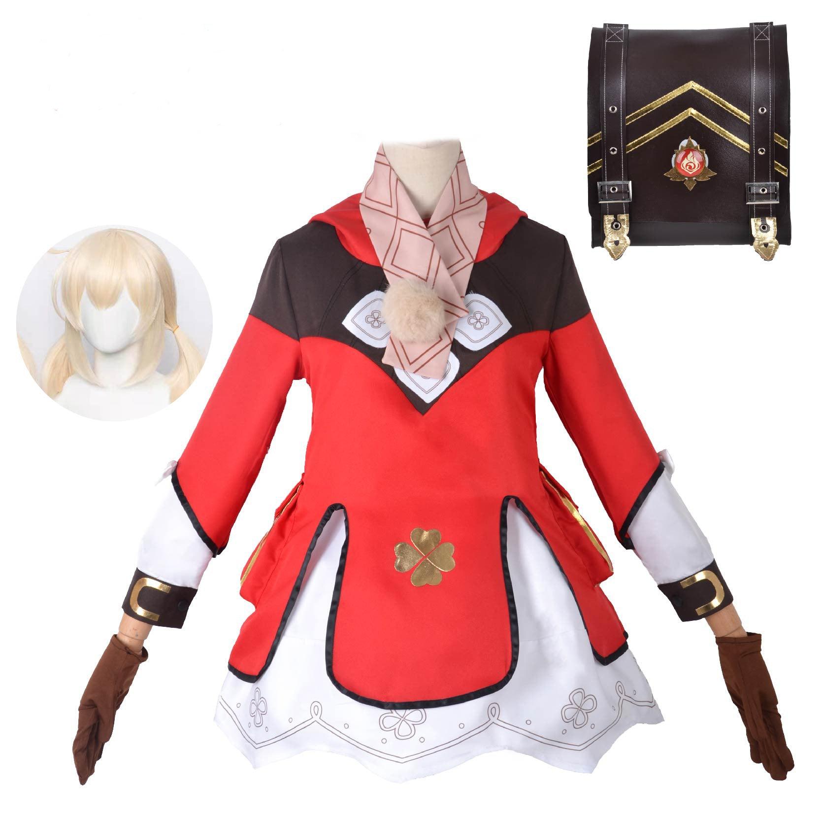 Genshin Impact Klee Cosplay Costume Halloween Outfit Full Set