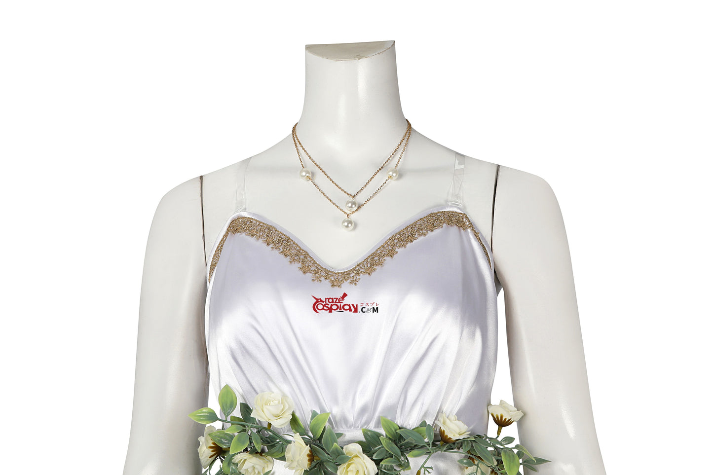 Aerith White Dress Cosplay Costume