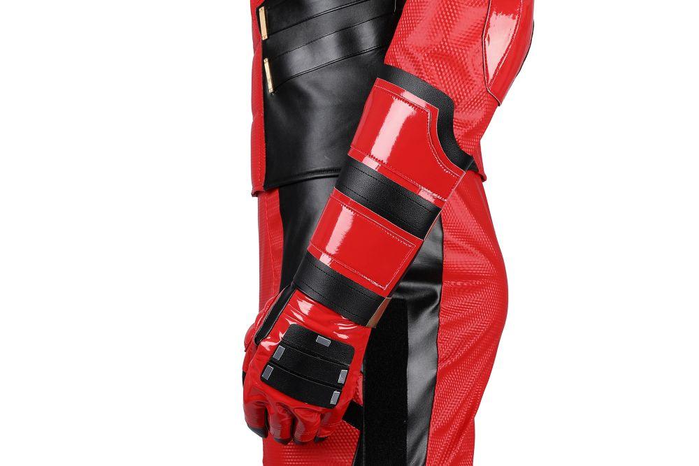 Deadpool 3 Parallel Universe Samurai Vibrant Red Wade Wilson Outfit Cosplay Costume