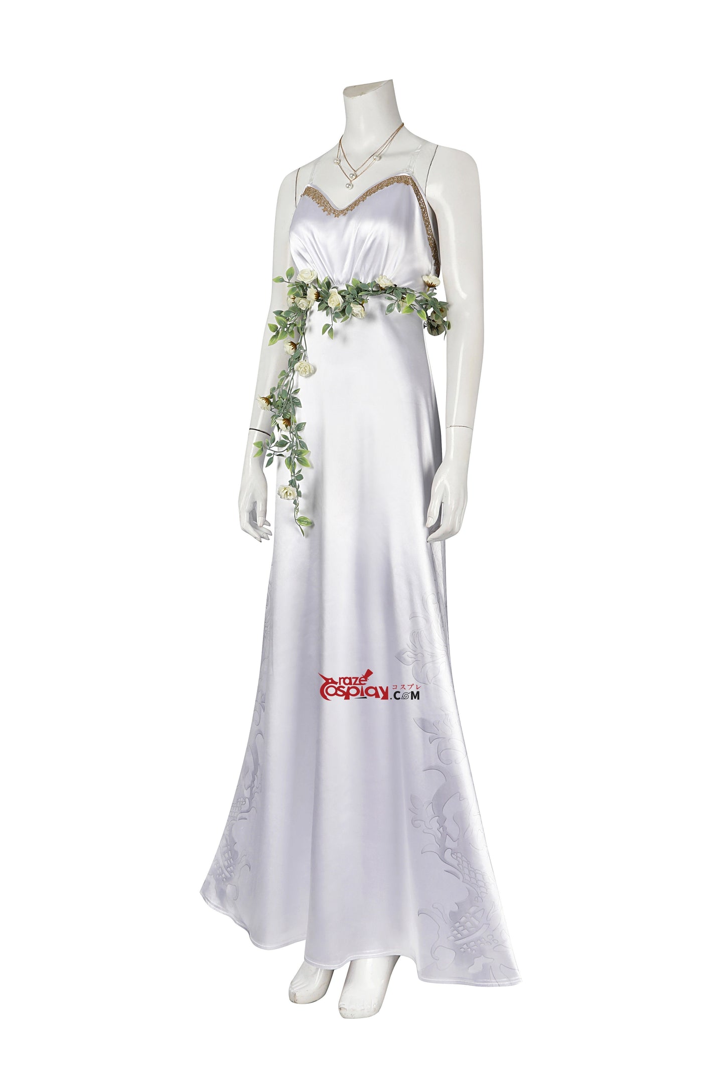 Aerith White Dress Cosplay Costume