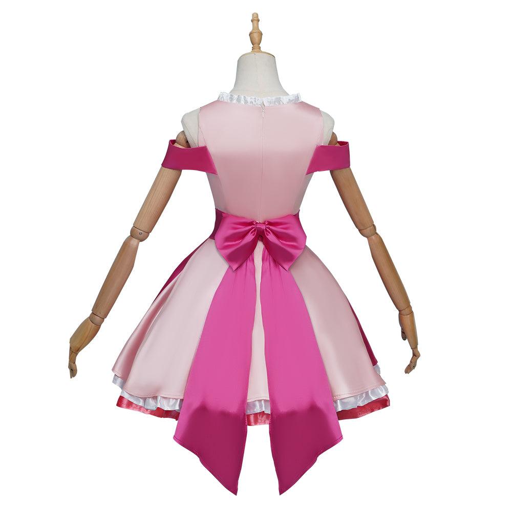 Ruby Hoshino Oshi No Ko Cosplay Halloween Costume Ruby Idol Pink Dress