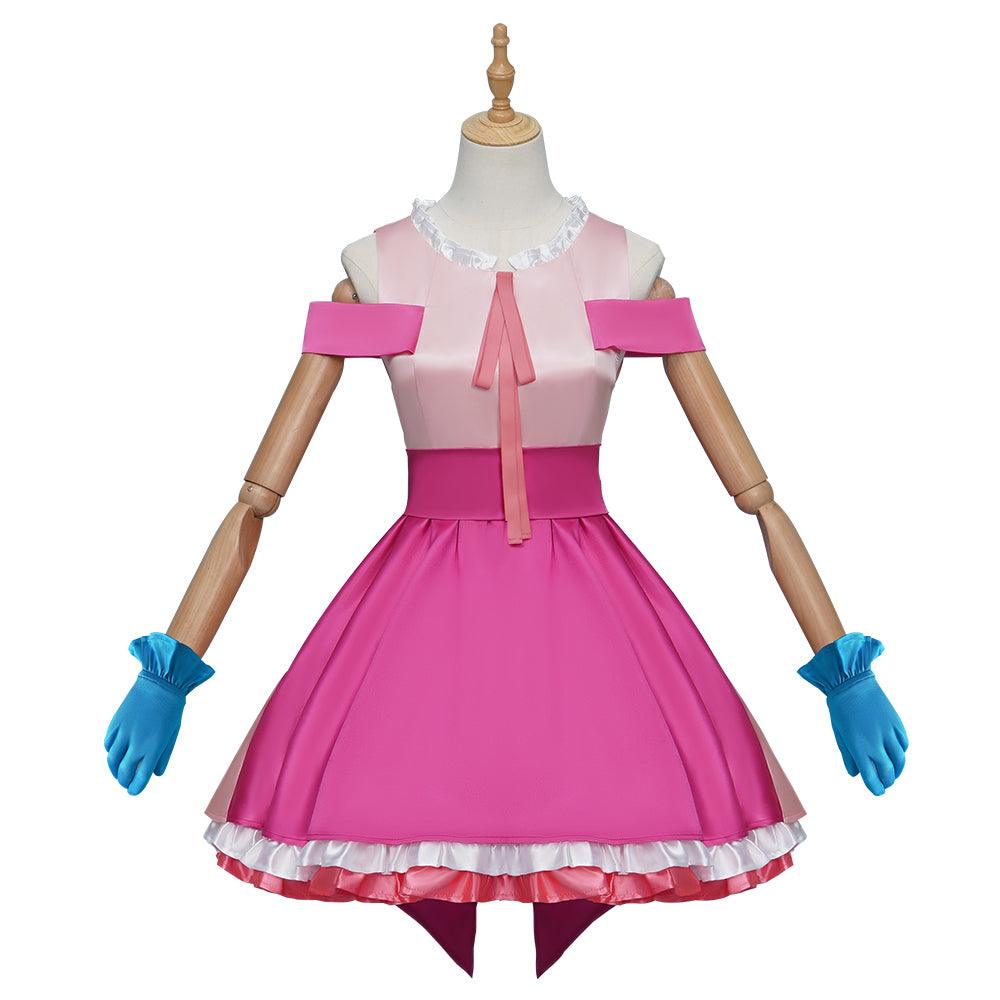 Ruby Hoshino Oshi No Ko Cosplay Halloween Costume Ruby Idol Pink Dress