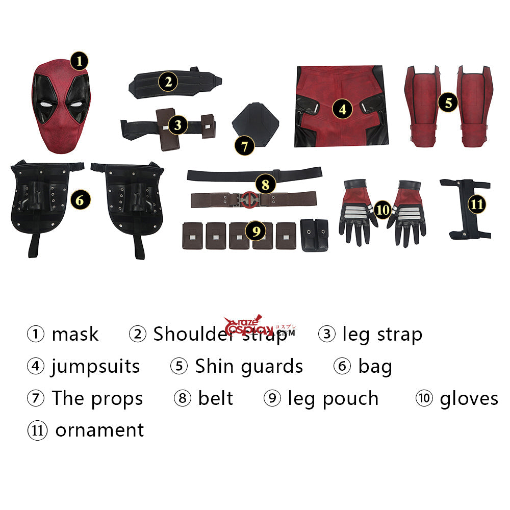 Wade Wilson Outfit Cosplay Costume