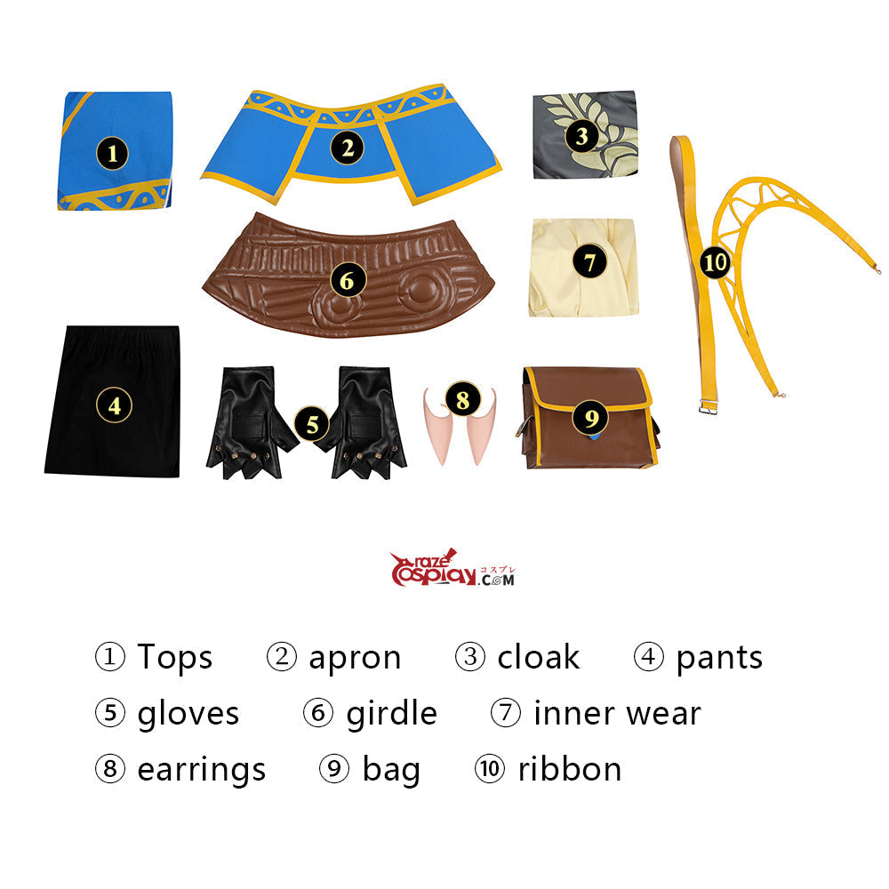 Zelda Princess Zelda Outfit Cosplay Costume