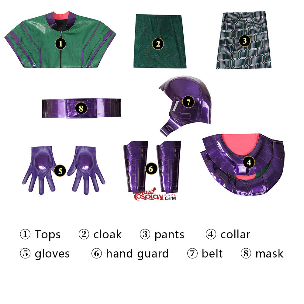 Kang Green Outfit Cosplay Costume