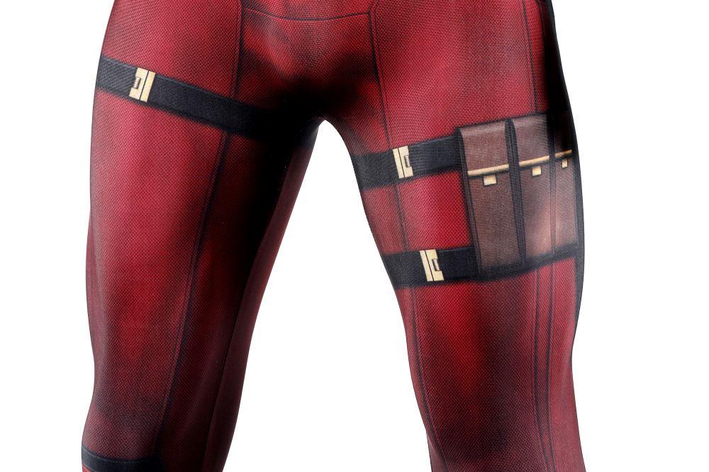 Deadpool 3 Wade Wilson Jumpsuit Halloween Cosplay Costume Bodysuit Mask