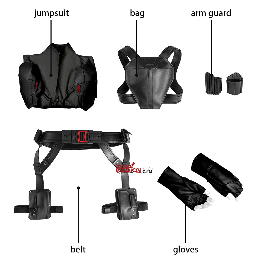 Natasha Romanoff Black Outfit Cosplay Costume