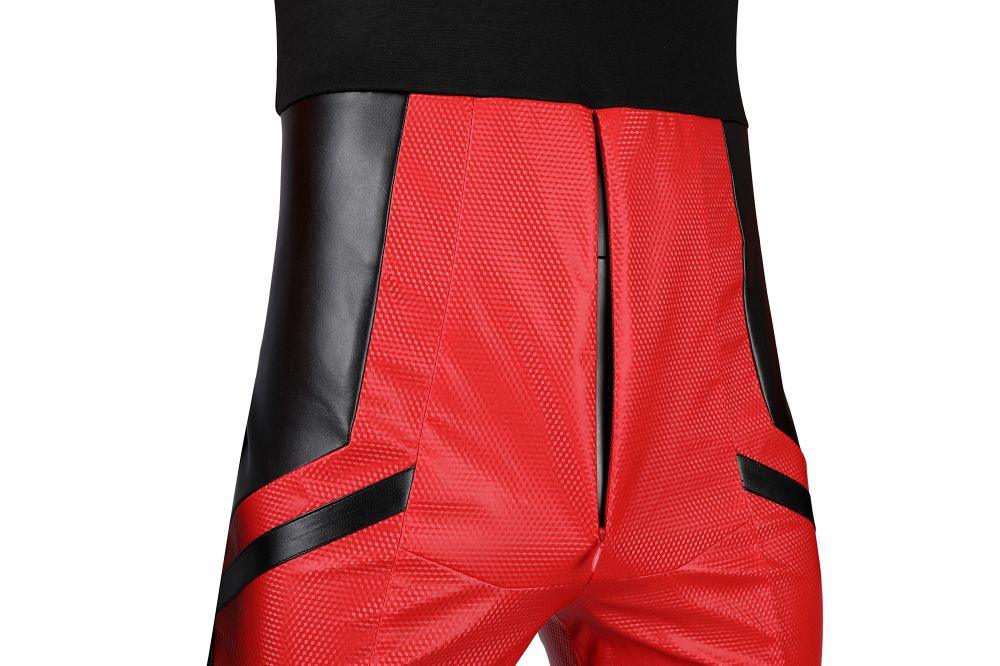 Deadpool 3 Parallel Universe Samurai Vibrant Red Wade Wilson Outfit Cosplay Costume