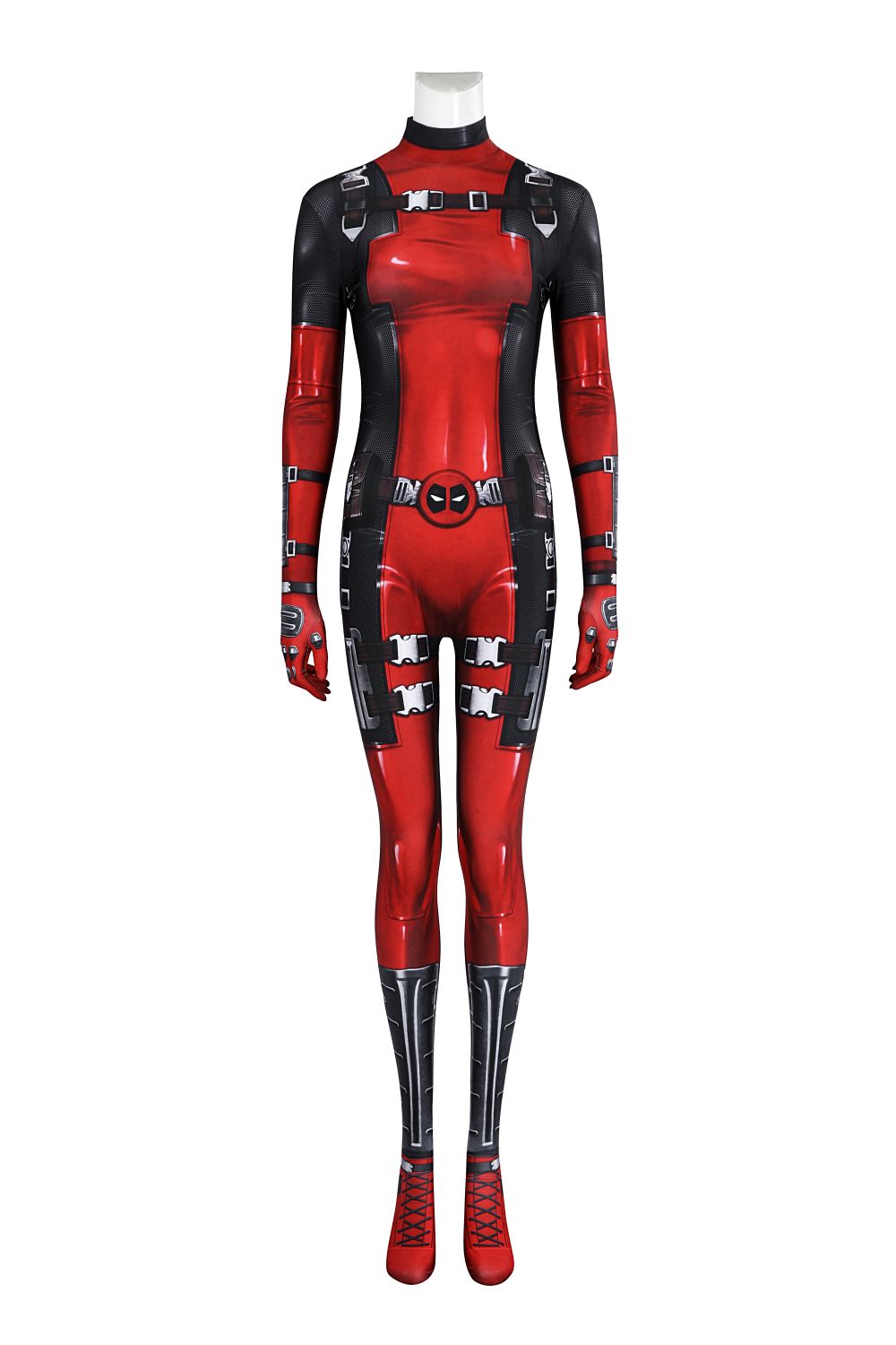 Lady Deadpool Female Deadpool Comic Edition Lycra Jumpsuit