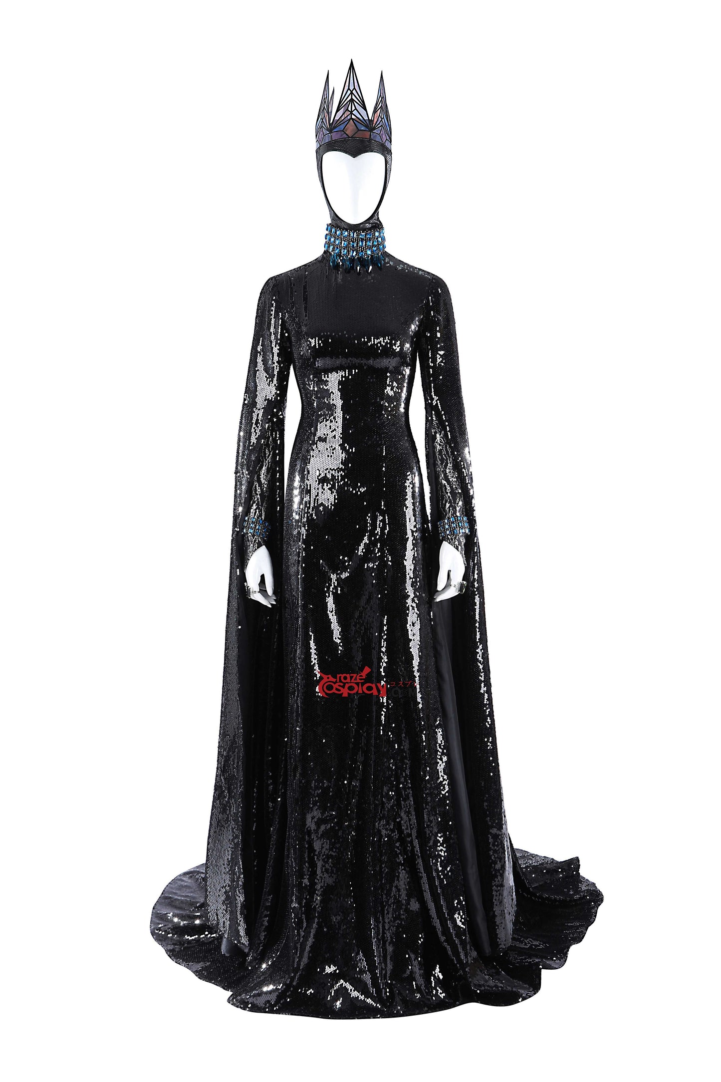 Queen Black Dress Cosplay Costume