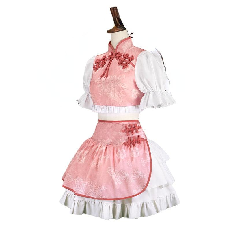 Puella Magi Madoka Magica Kaname Madoka Cheongsam Outfit Cosplay Costume