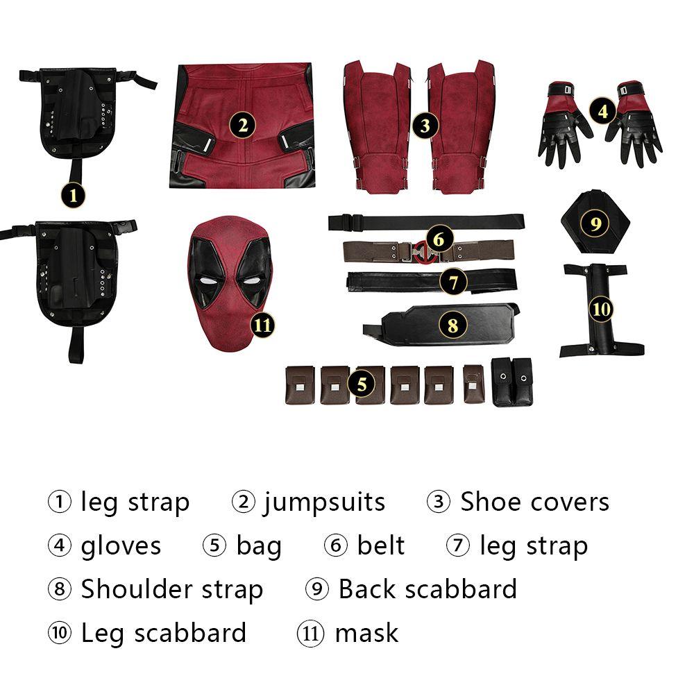 Deadpool 1 Wade Wilson Outfit Cosplay Costume