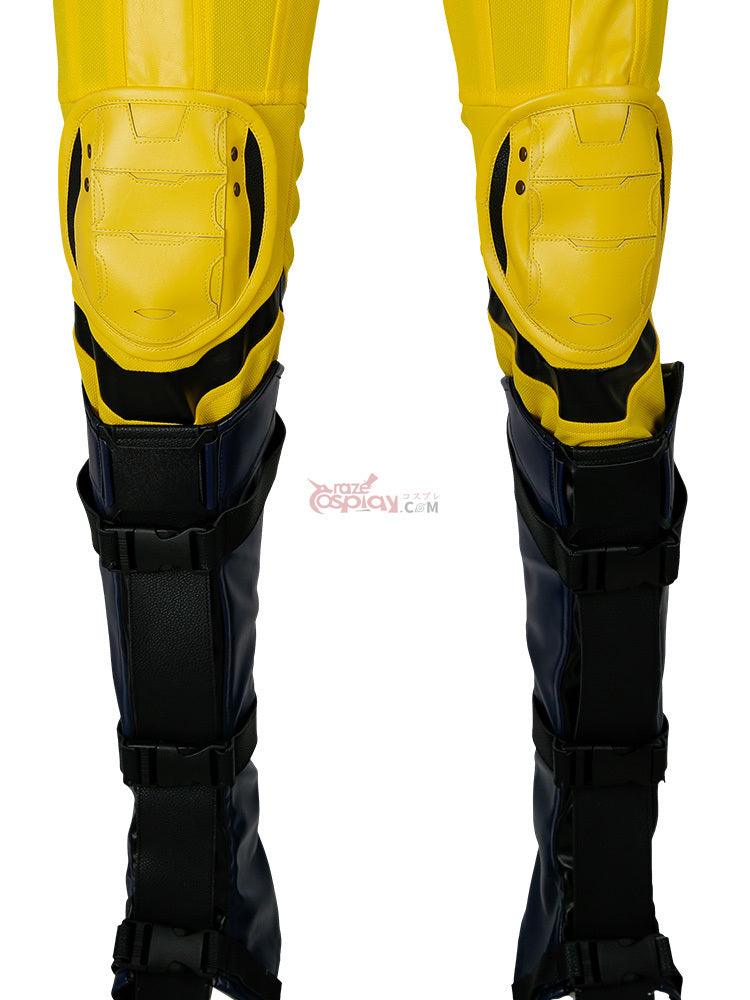 Movie Deadpool 3 Wolverine Leather Jumpsuit Outfit Cosplay Costume