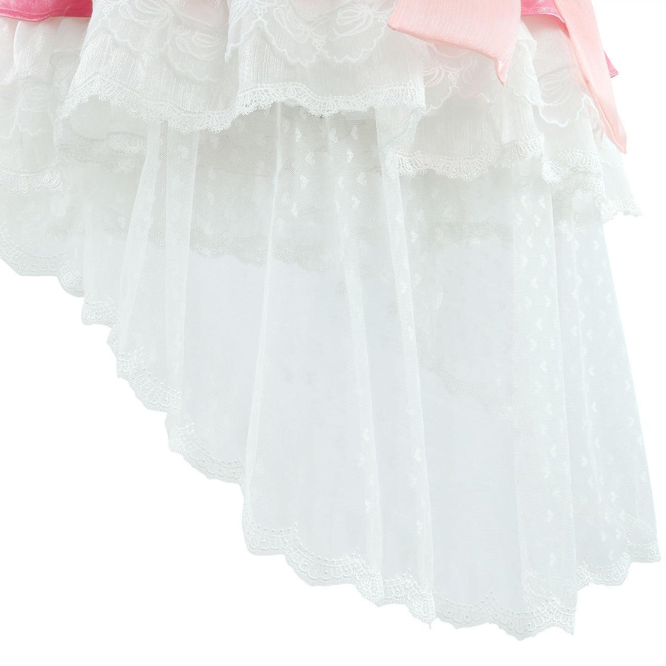 Puella Magi Madoka Magica Kaname Madoka Pink Dress Cosplay Costume