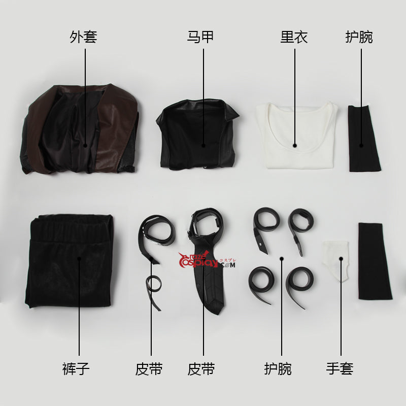 Gamora Brown Outfit Cosplay Costume