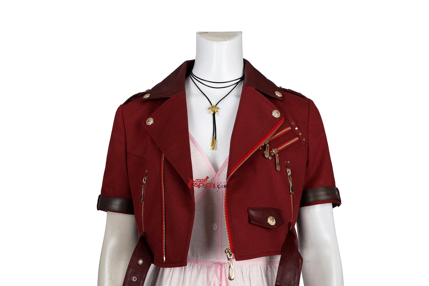 Aerith Gainsborough Red Dress Cosplay Costume