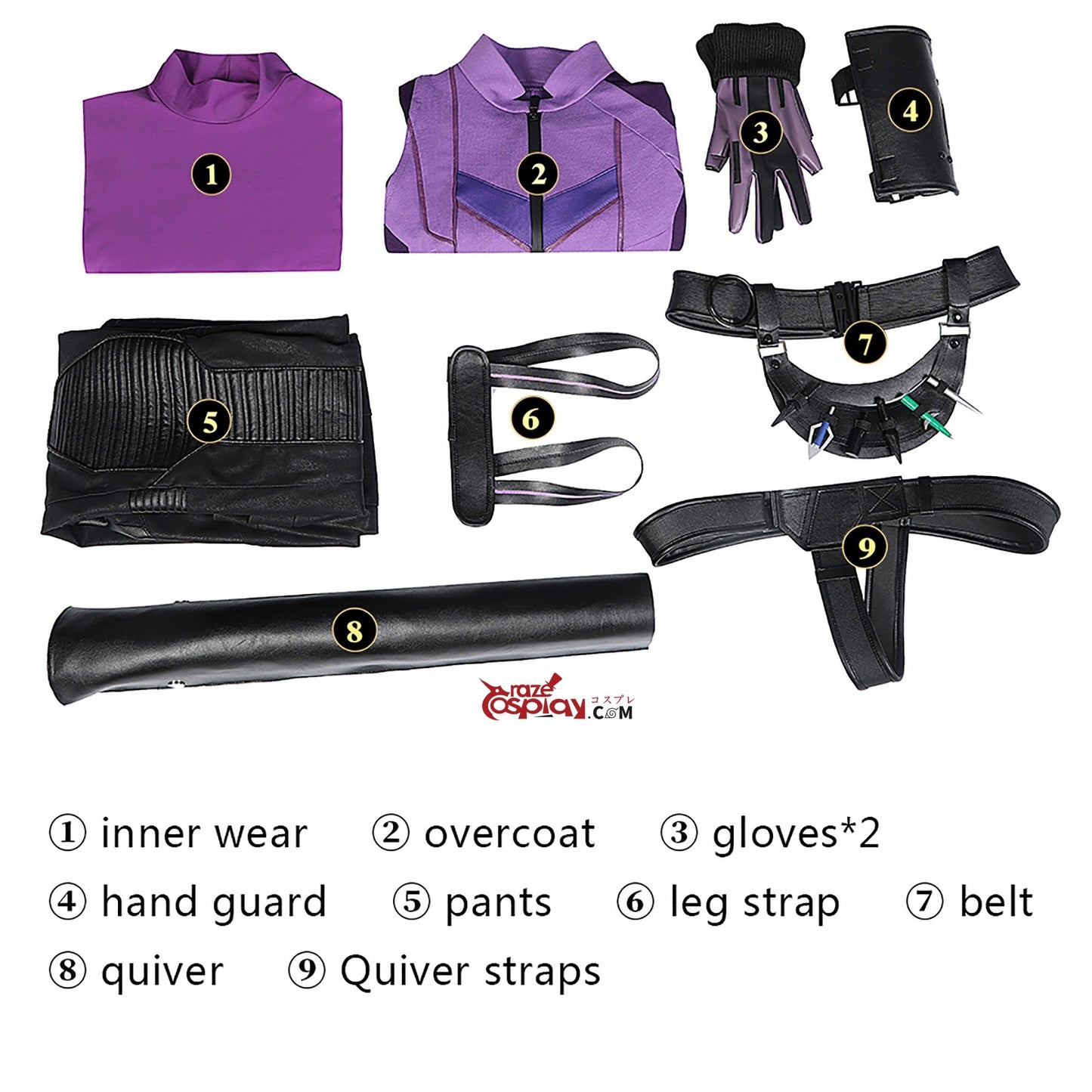 Kate Bishop Battle Outfit Cosplay Costume