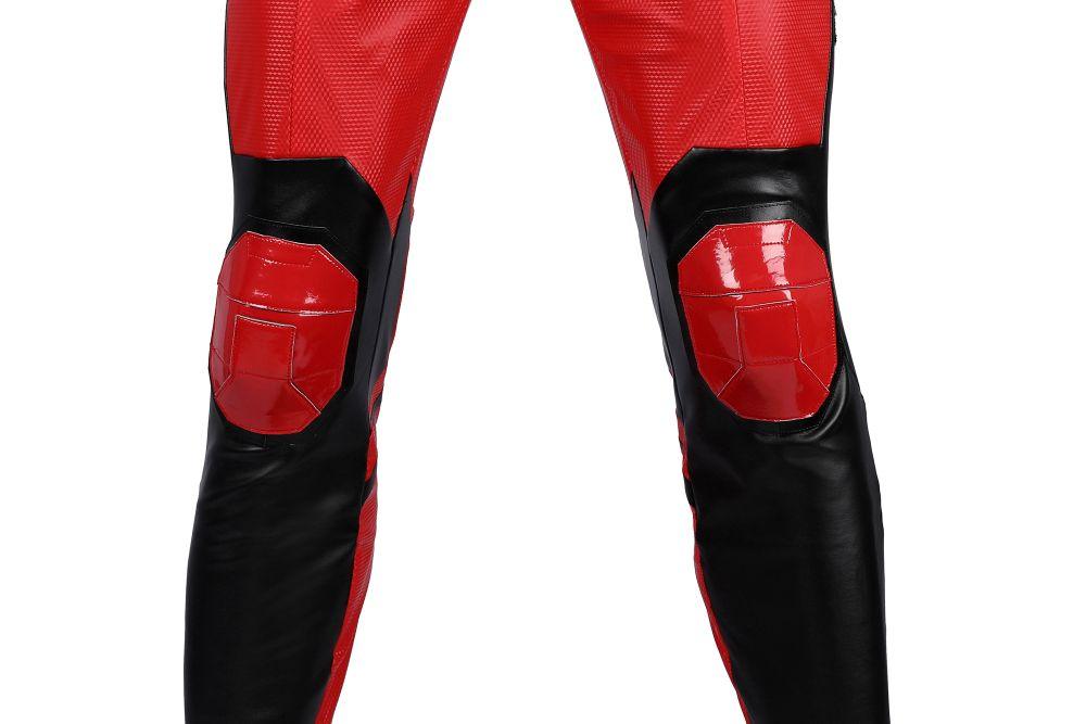 Deadpool 3 Parallel Universe Samurai Vibrant Red Wade Wilson Outfit Cosplay Costume