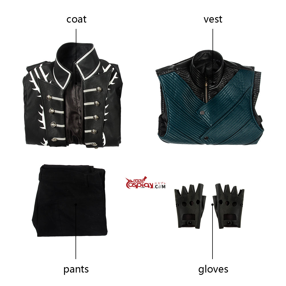 Vergil Outfit Cosplay Costume