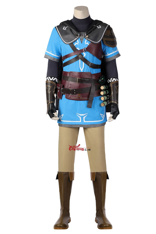 Zelda Link Blue Outfit Cosplay Costume