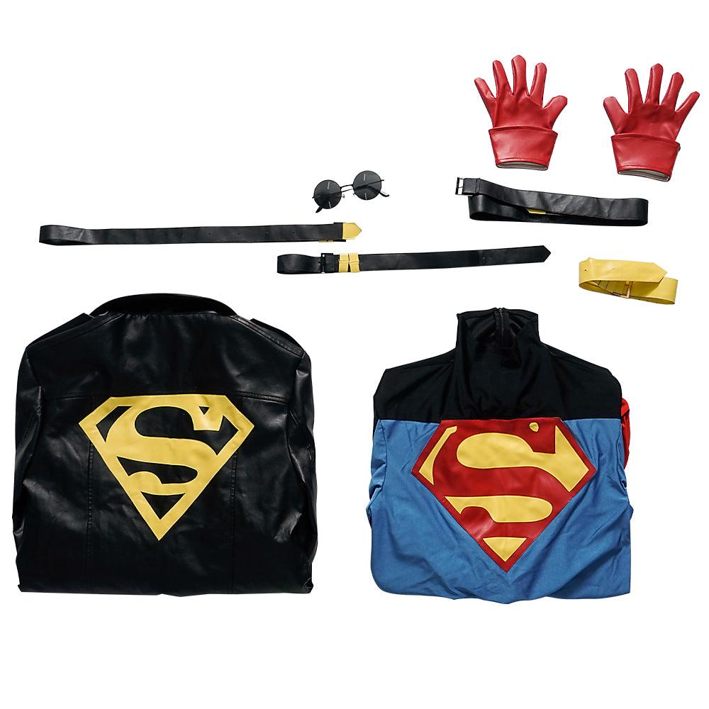 Superboy Conner Kent Jumpsuit Outfit Cosplay Costume