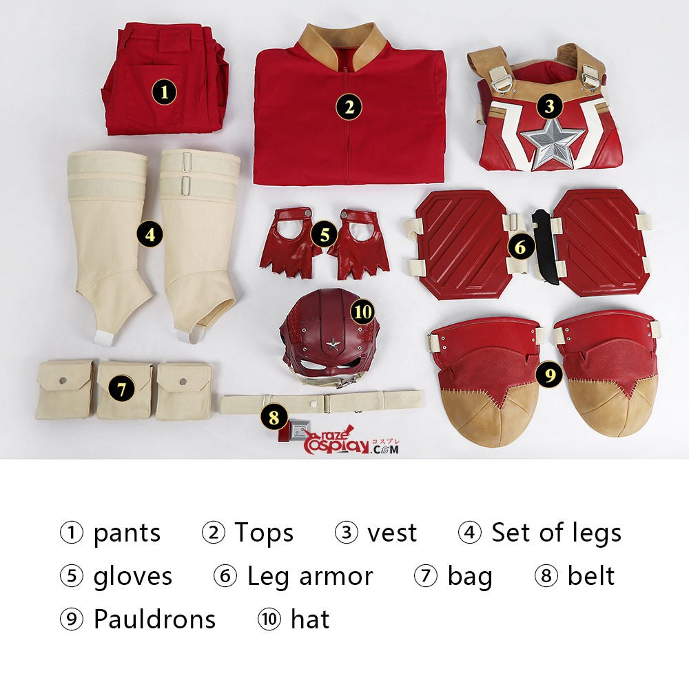 Red Guardian Cosplay Costume