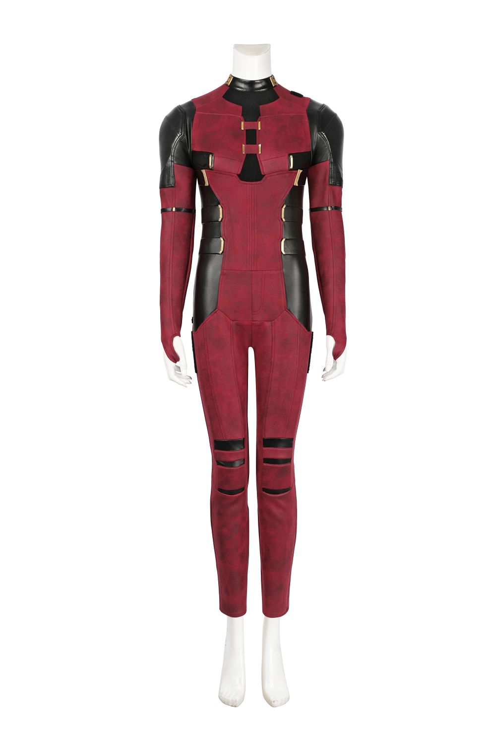 Female Deadpool 3 Wade Wilson Suede Outfit Cosplay Costume Without Weapons