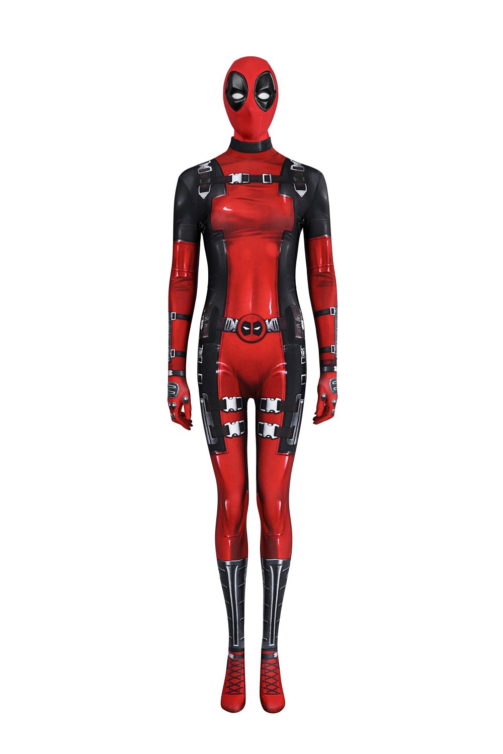 Lady Deadpool Female Deadpool Comic Edition Lycra Jumpsuit